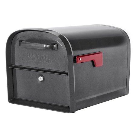 Perfectpatio 360 deg Oasis Locking Post Mount Mailbox - Pewter - Extra Large PE3316500